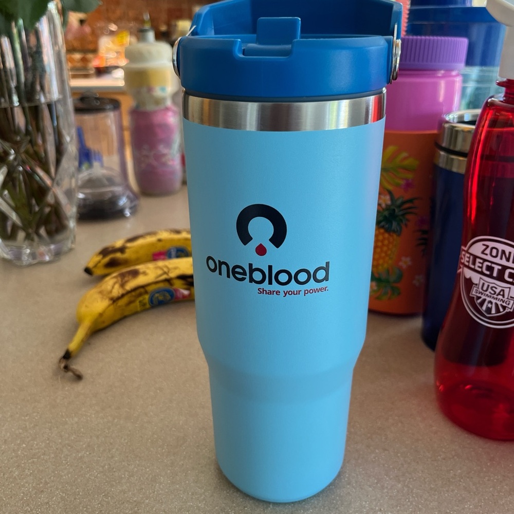 OneBlood Blue Travel Mug